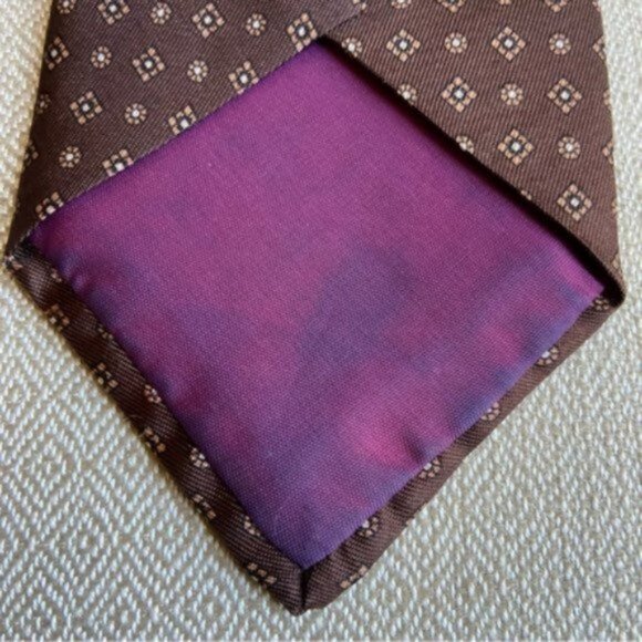 Vtg Men's Retro Casual Designer Collection Geometric Pattern Tie - Picture 3 of 6